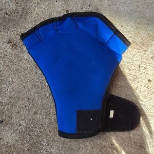 Unbranded Webbed Swimming Glove Water Aerobics Resistance Blue Good One Size